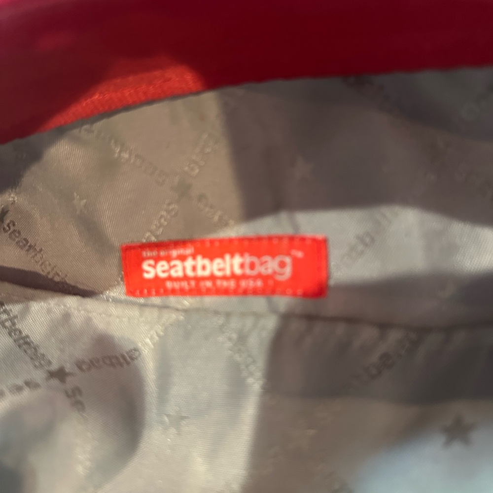 Harvey’s Original RARE Red Seatbelt Bag 16”x11” - Picture 12 of 13